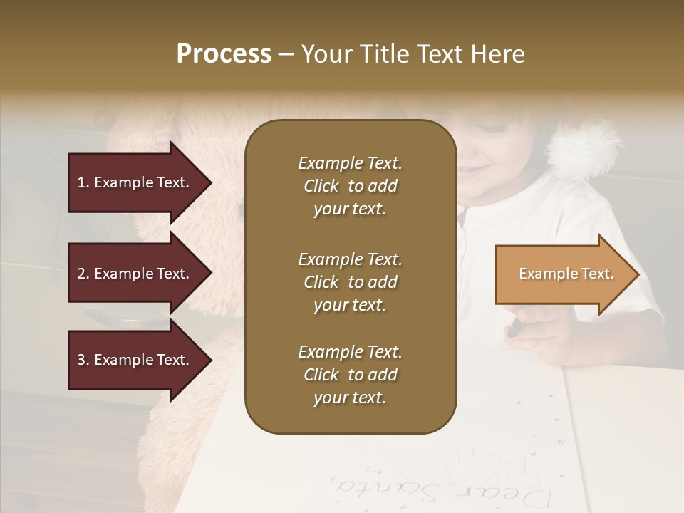 Winter Letter Children Only PowerPoint Template