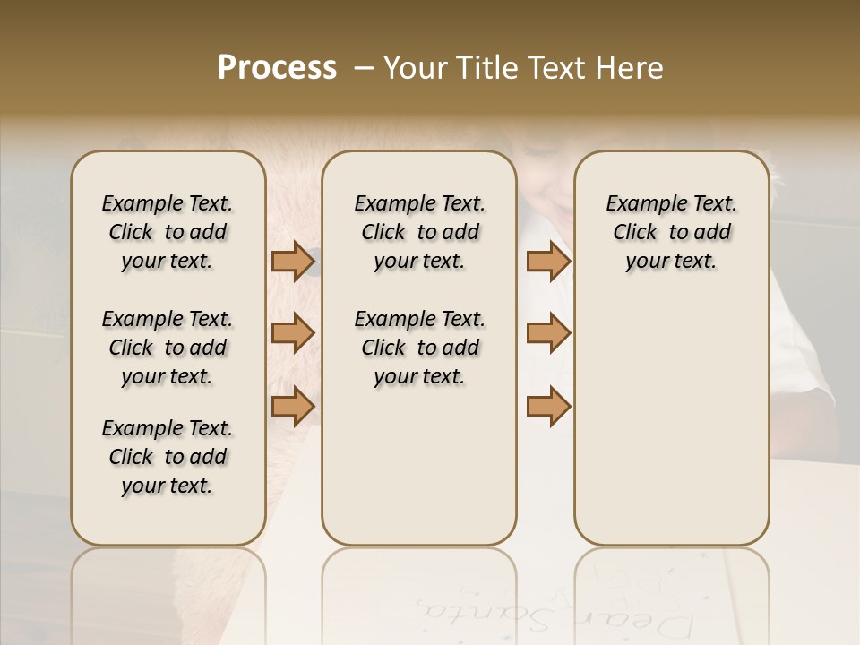 Winter Letter Children Only PowerPoint Template