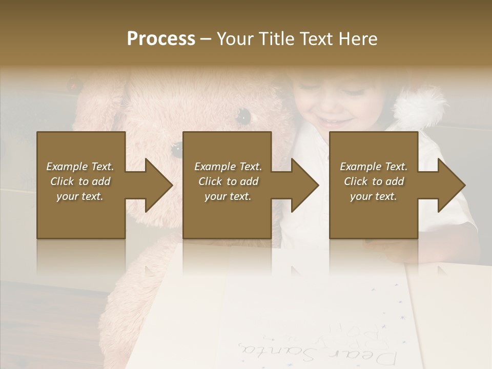 Winter Letter Children Only PowerPoint Template