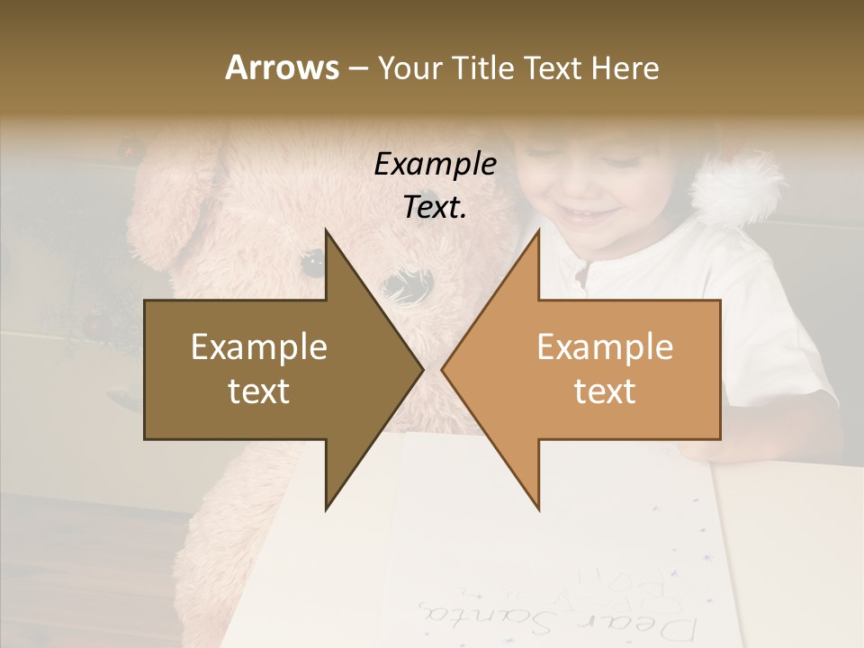 Winter Letter Children Only PowerPoint Template