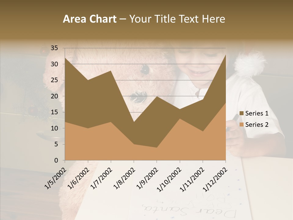 Winter Letter Children Only PowerPoint Template