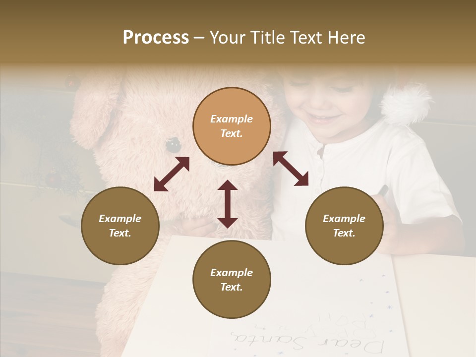 Winter Letter Children Only PowerPoint Template