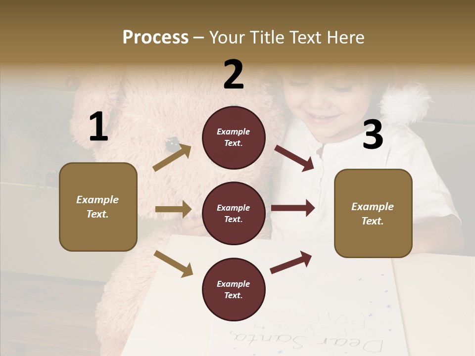 Winter Letter Children Only PowerPoint Template