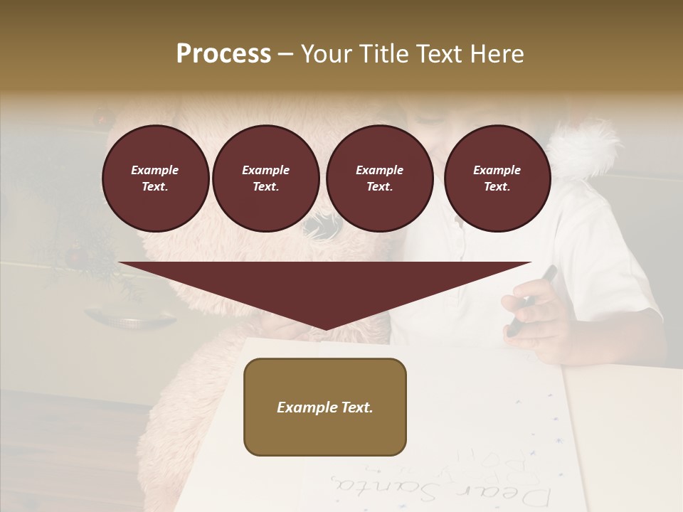 Winter Letter Children Only PowerPoint Template