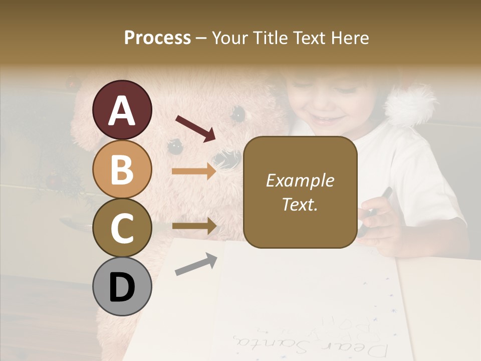 Winter Letter Children Only PowerPoint Template