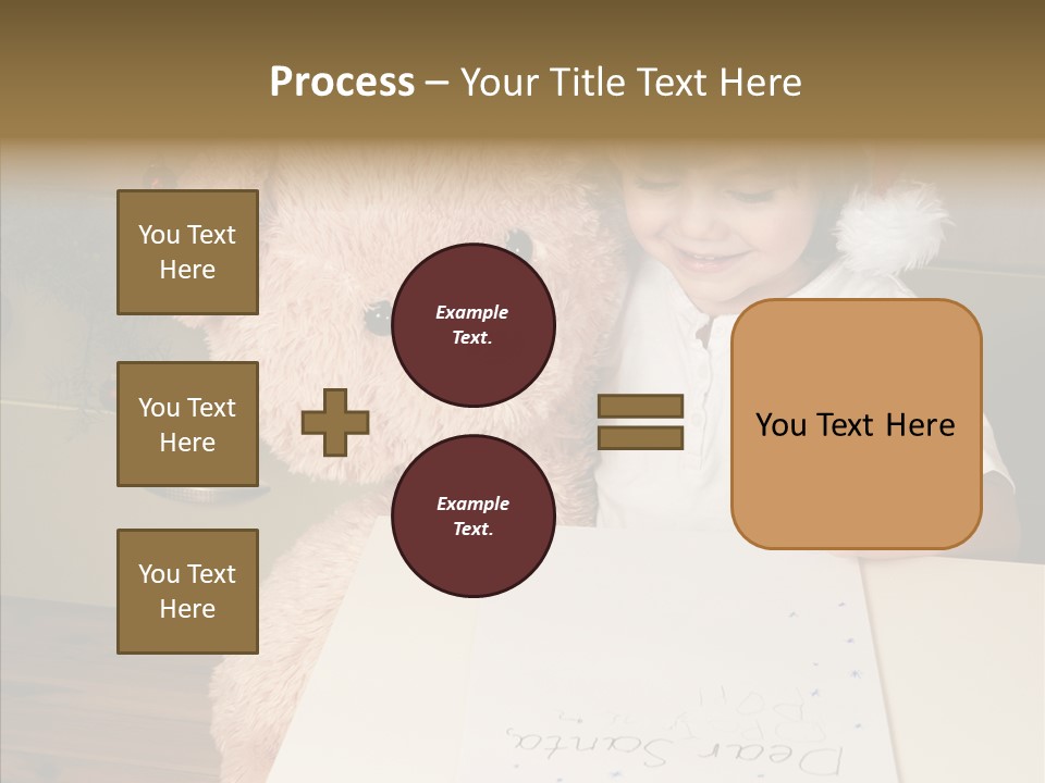 Winter Letter Children Only PowerPoint Template