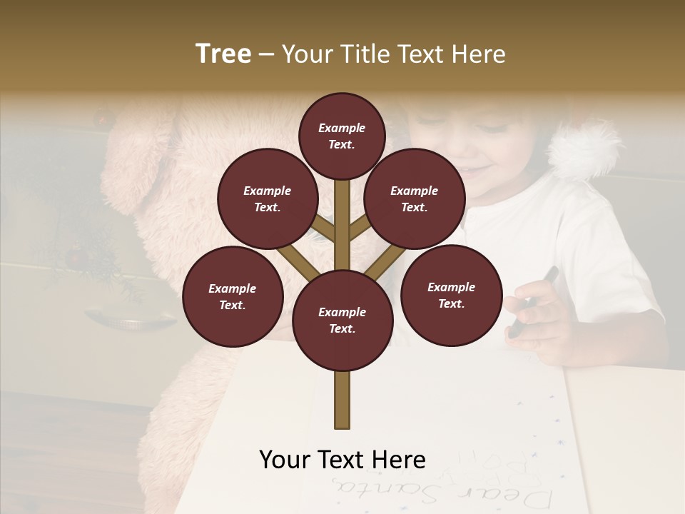 Winter Letter Children Only PowerPoint Template