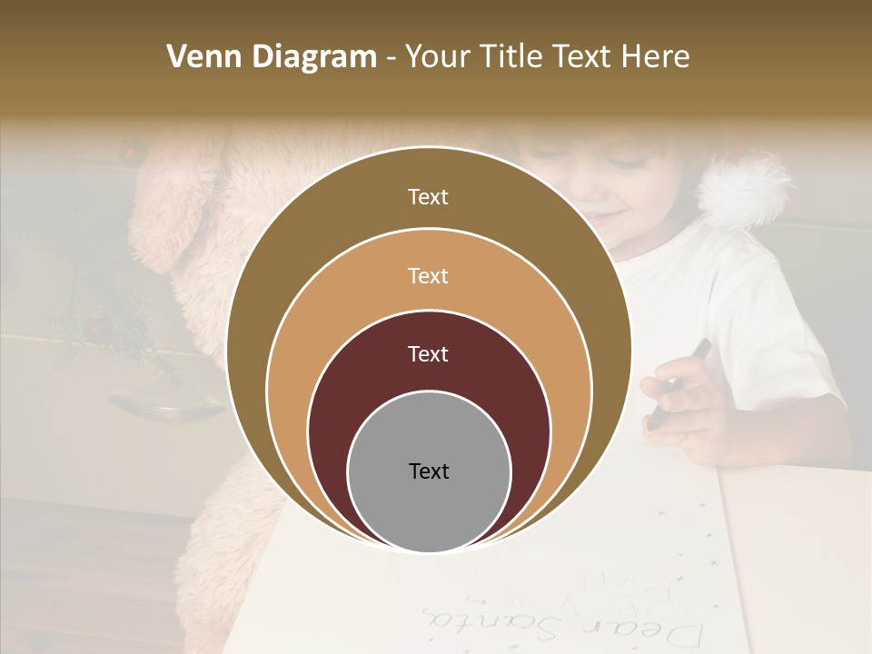 Winter Letter Children Only PowerPoint Template