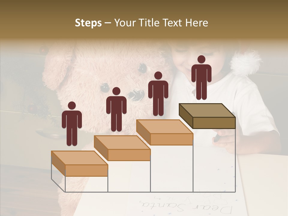 Winter Letter Children Only PowerPoint Template