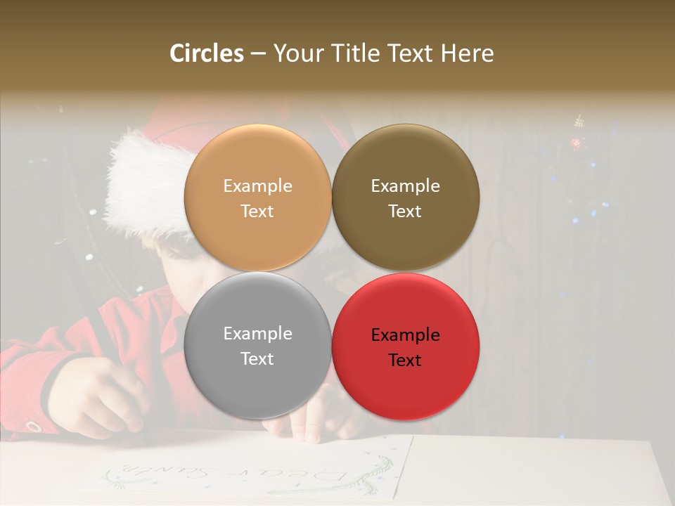 Looking Kid Bokeh PowerPoint Template