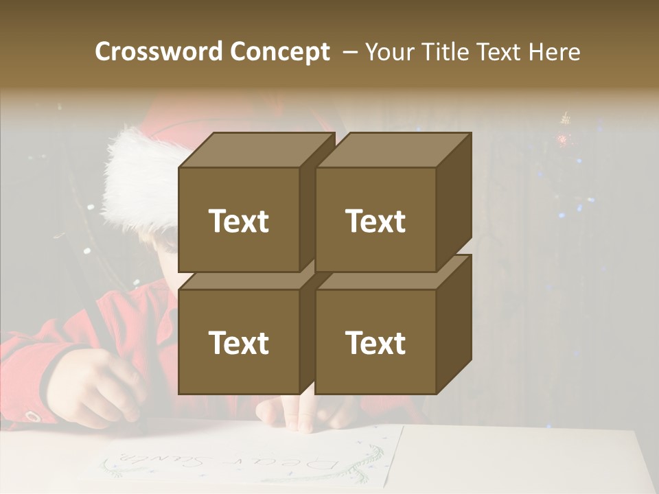 Looking Kid Bokeh PowerPoint Template
