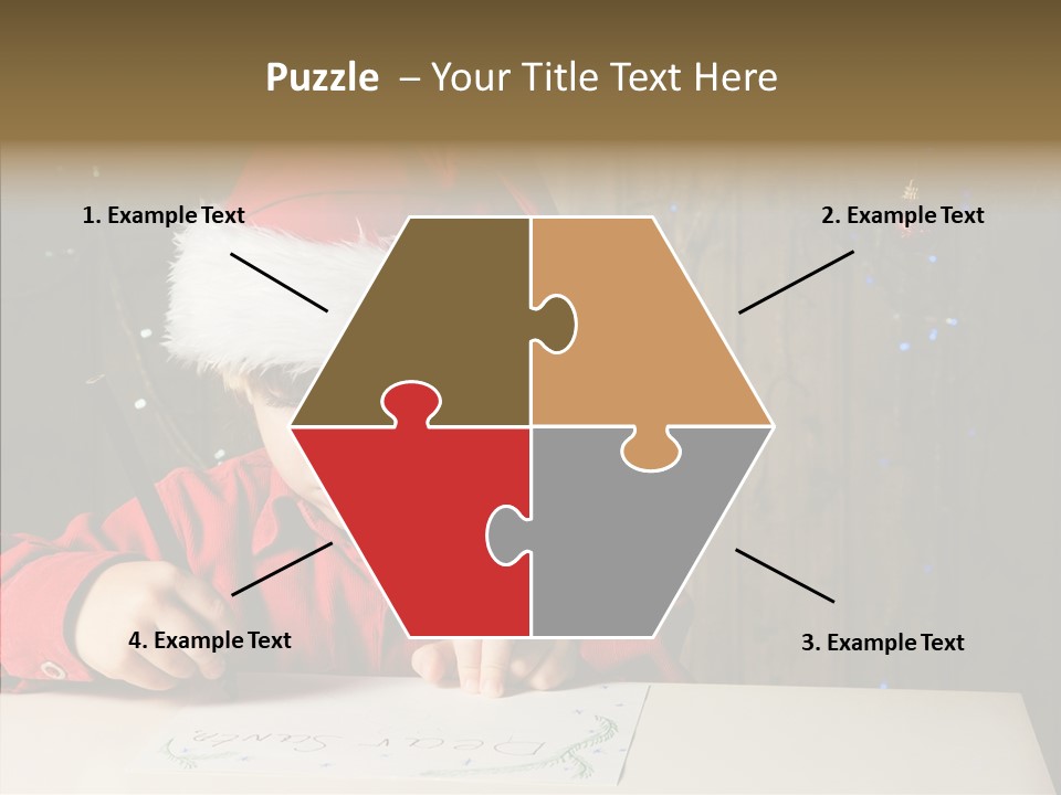 Looking Kid Bokeh PowerPoint Template