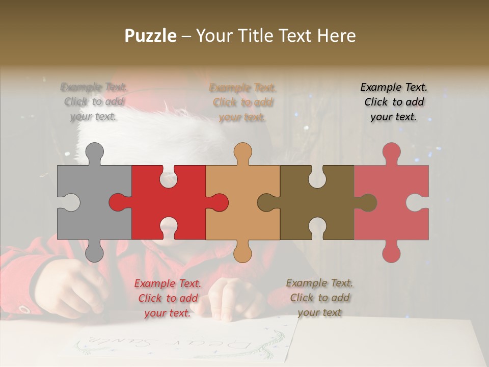 Looking Kid Bokeh PowerPoint Template