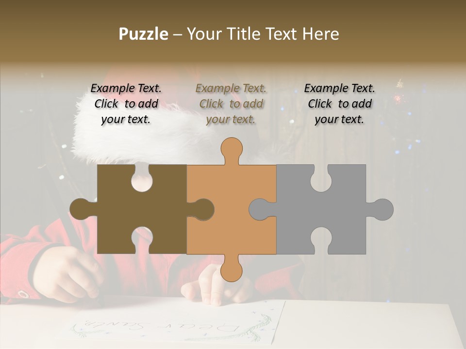 Looking Kid Bokeh PowerPoint Template