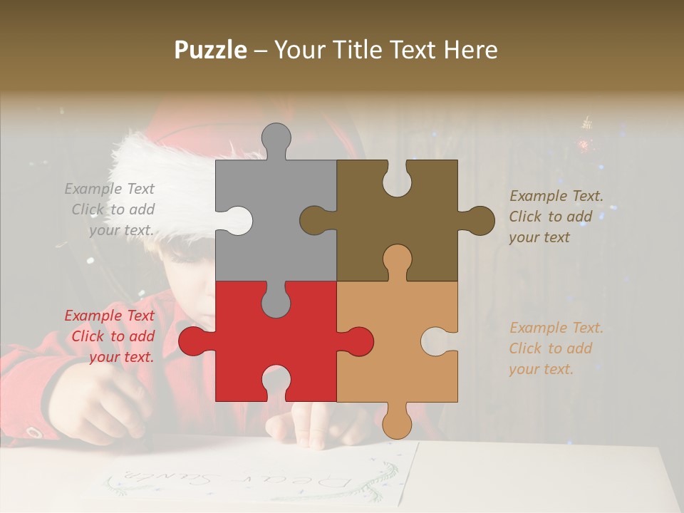 Looking Kid Bokeh PowerPoint Template