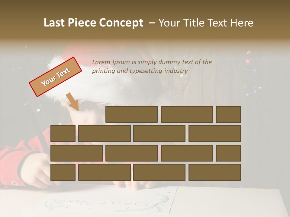 Looking Kid Bokeh PowerPoint Template