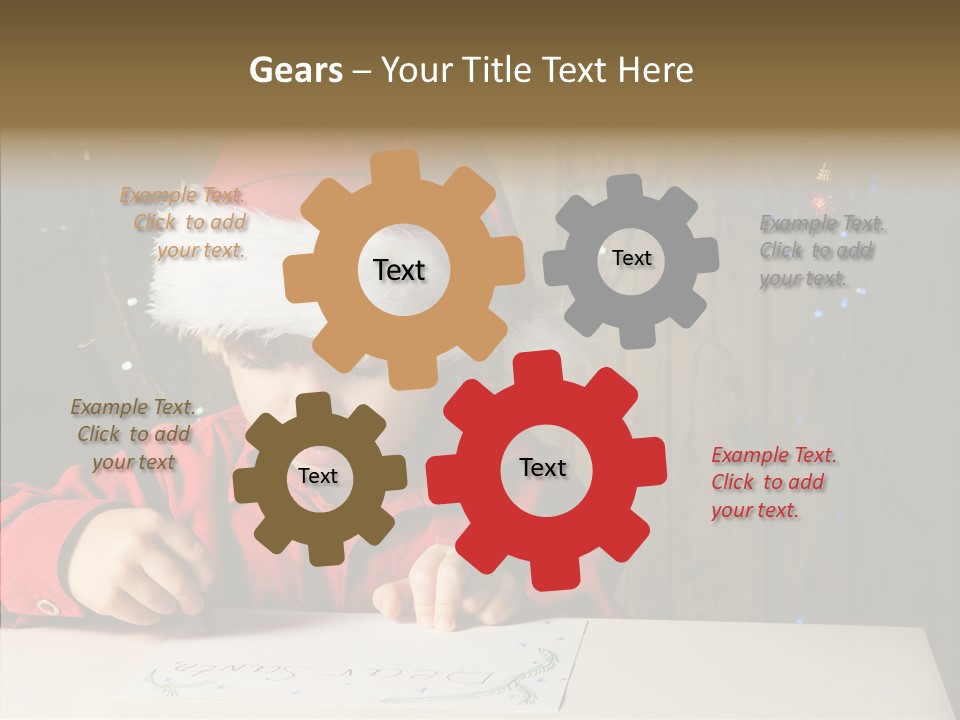 Looking Kid Bokeh PowerPoint Template