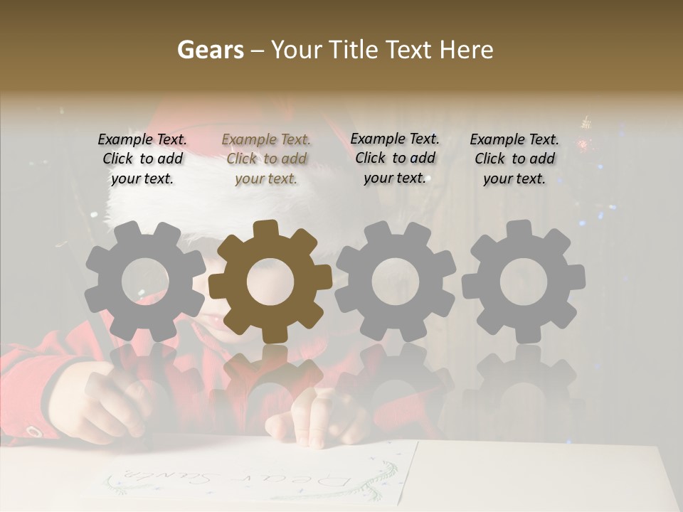 Looking Kid Bokeh PowerPoint Template