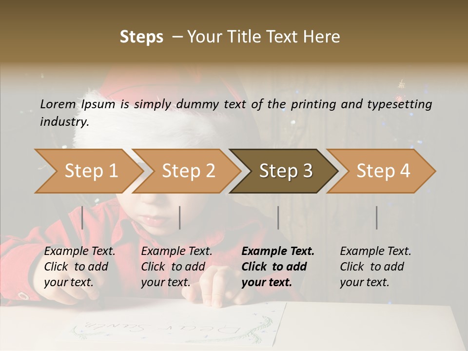 Looking Kid Bokeh PowerPoint Template