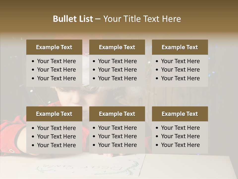 Looking Kid Bokeh PowerPoint Template