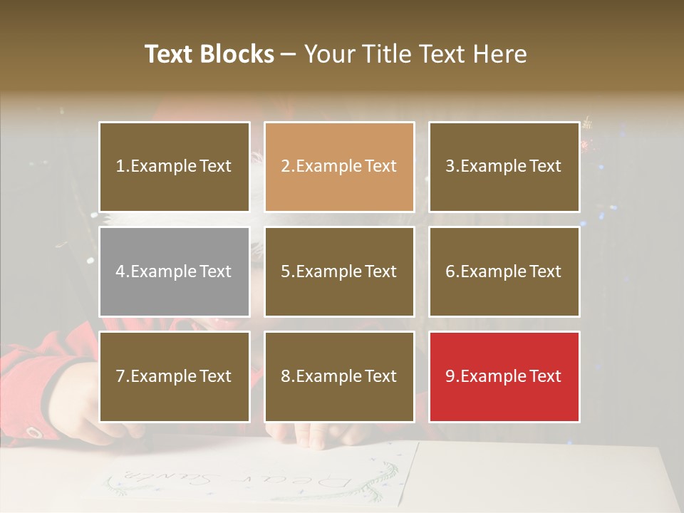 Looking Kid Bokeh PowerPoint Template