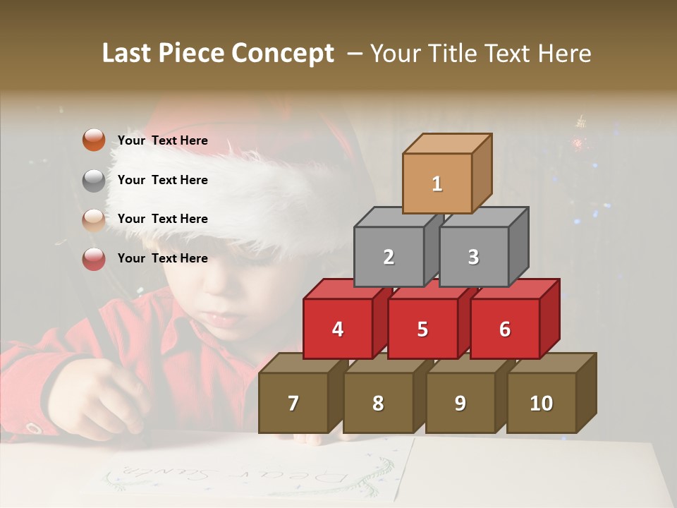 Looking Kid Bokeh PowerPoint Template