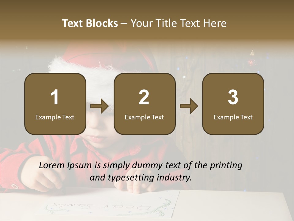 Looking Kid Bokeh PowerPoint Template