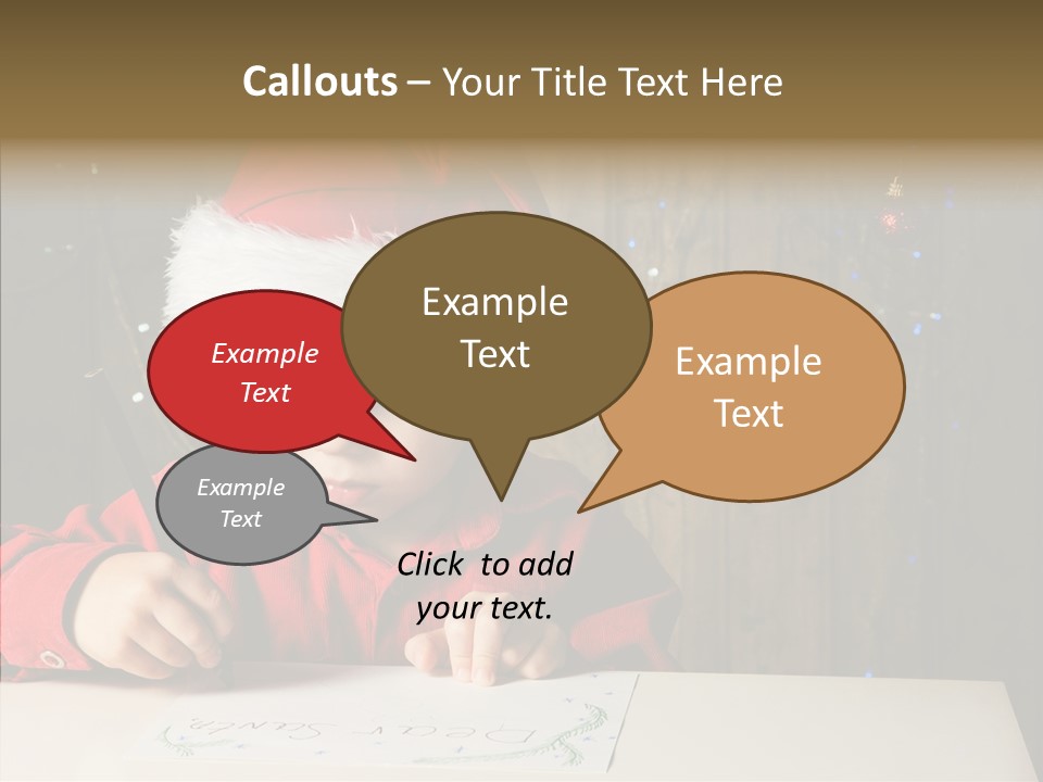 Looking Kid Bokeh PowerPoint Template