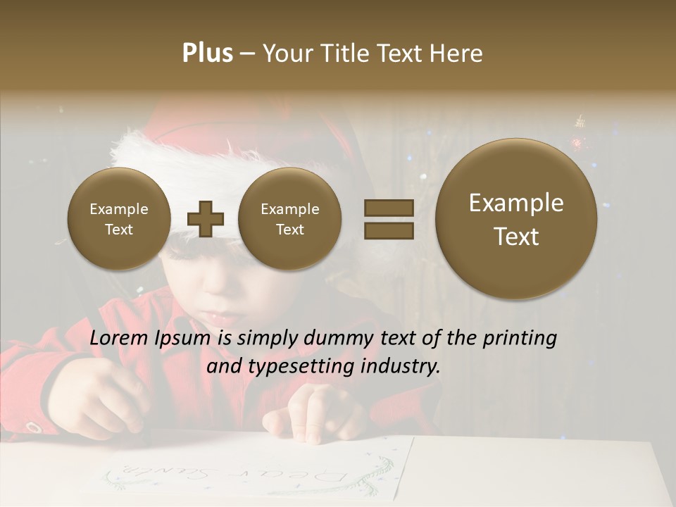 Looking Kid Bokeh PowerPoint Template