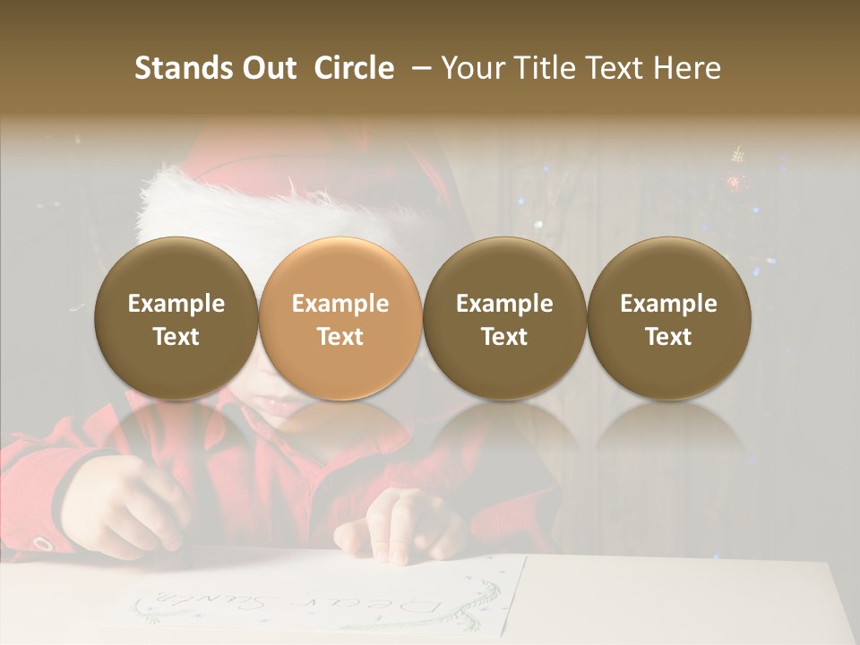 Looking Kid Bokeh PowerPoint Template