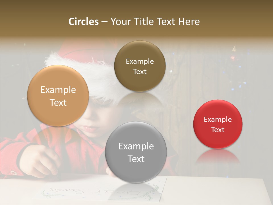 Looking Kid Bokeh PowerPoint Template