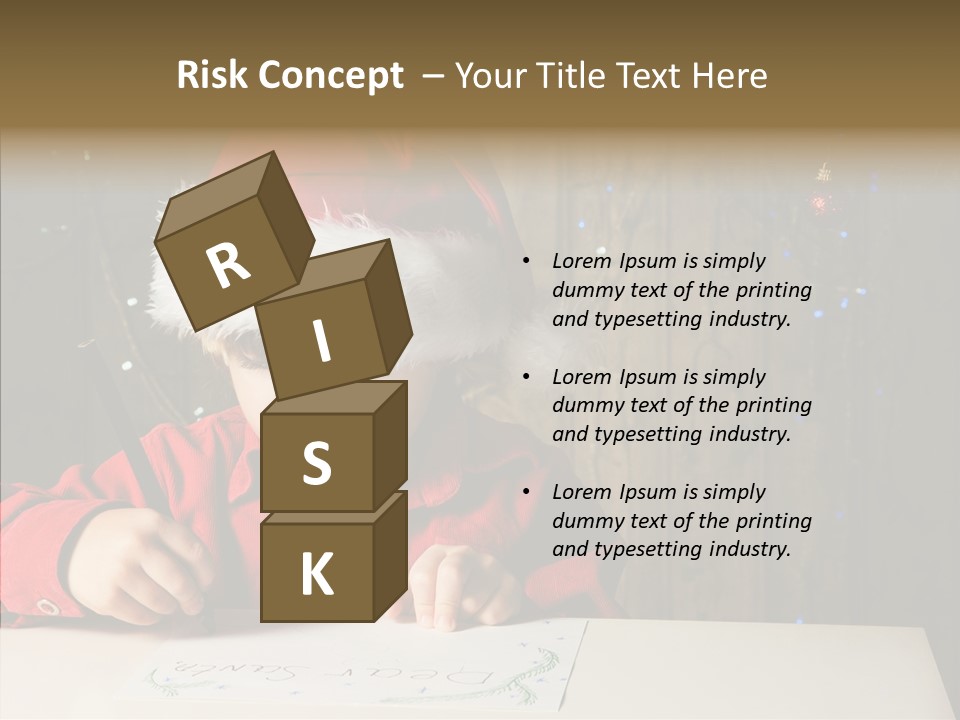 Looking Kid Bokeh PowerPoint Template