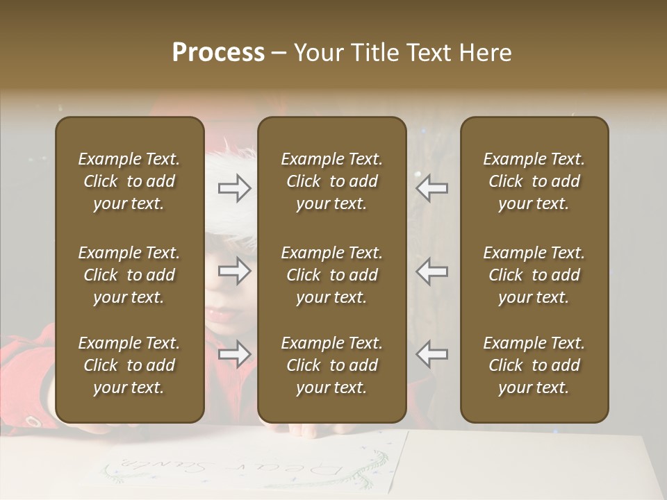 Looking Kid Bokeh PowerPoint Template