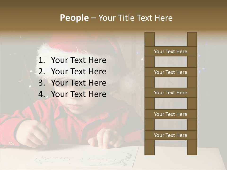 Looking Kid Bokeh PowerPoint Template