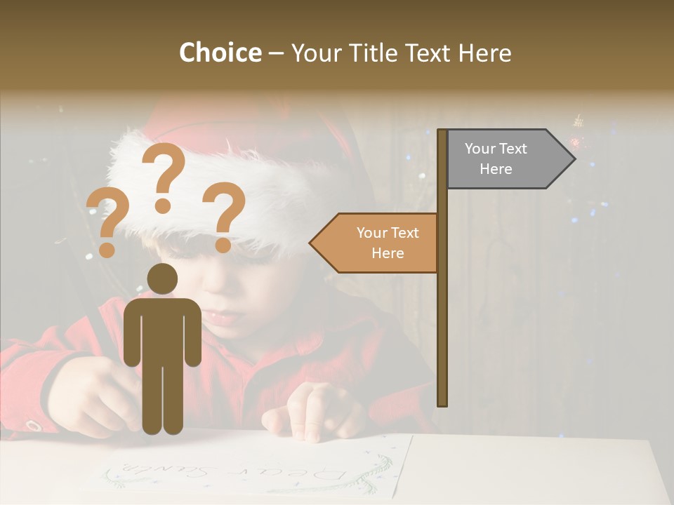 Looking Kid Bokeh PowerPoint Template