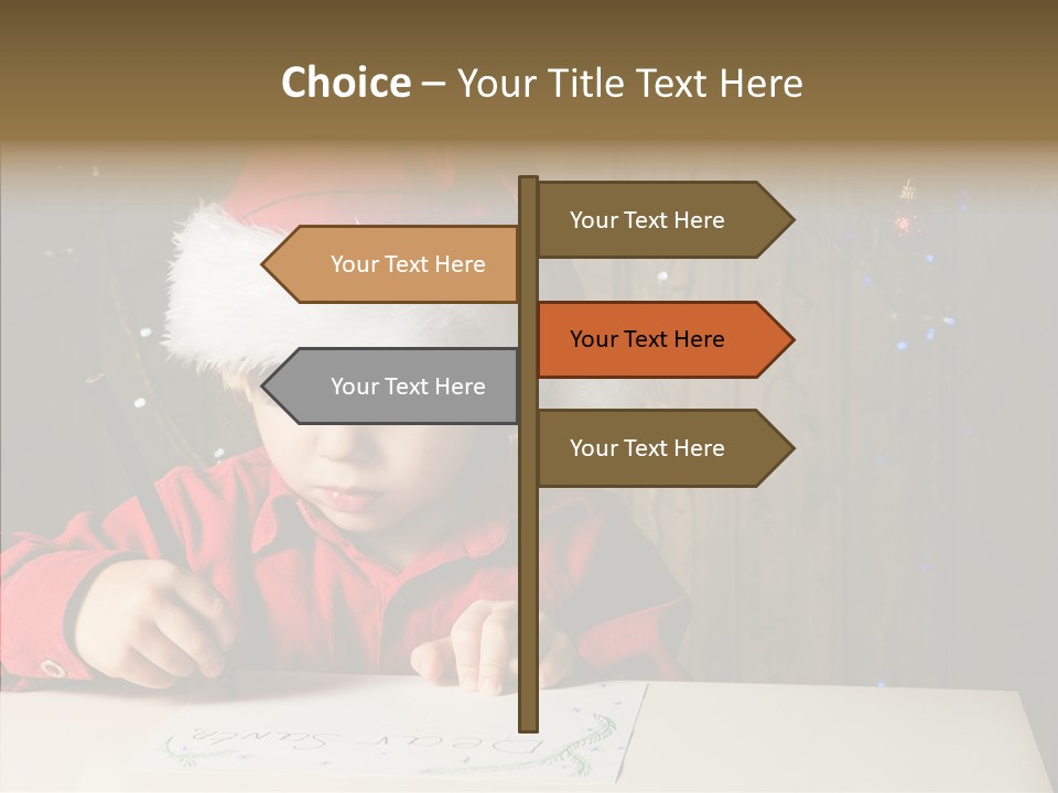 Looking Kid Bokeh PowerPoint Template