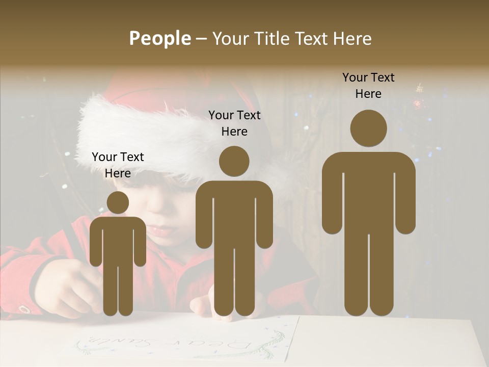 Looking Kid Bokeh PowerPoint Template