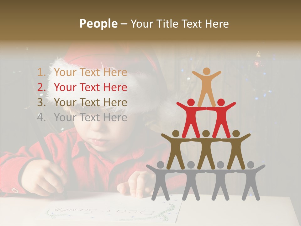 Looking Kid Bokeh PowerPoint Template
