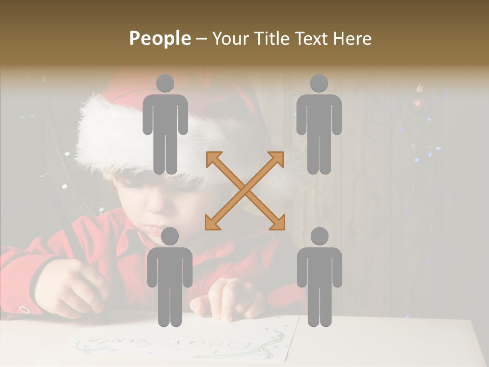 Looking Kid Bokeh PowerPoint Template