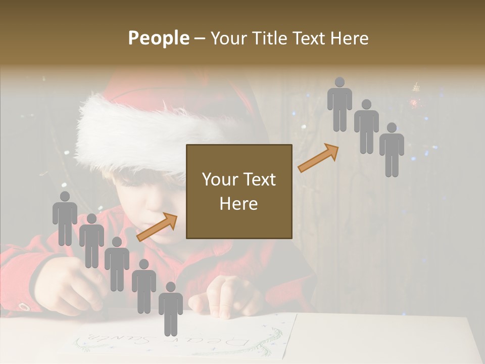 Looking Kid Bokeh PowerPoint Template