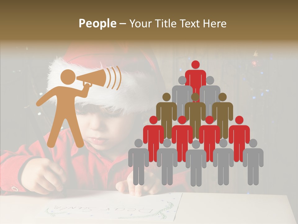 Looking Kid Bokeh PowerPoint Template