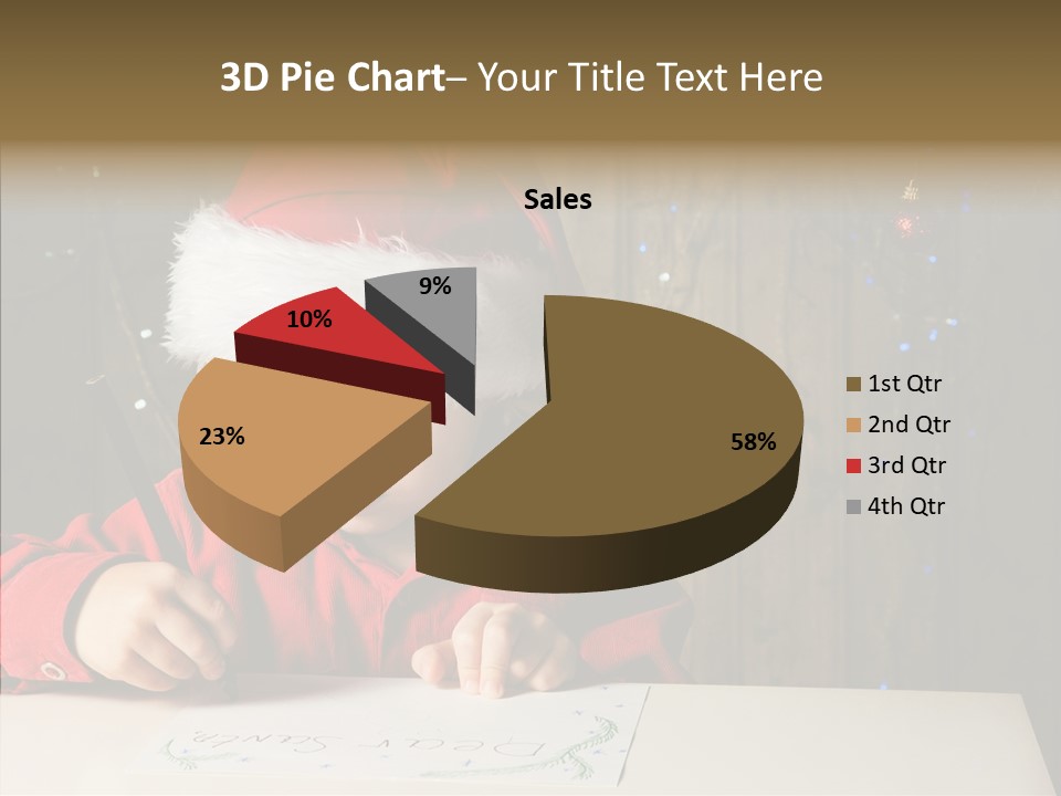 Looking Kid Bokeh PowerPoint Template