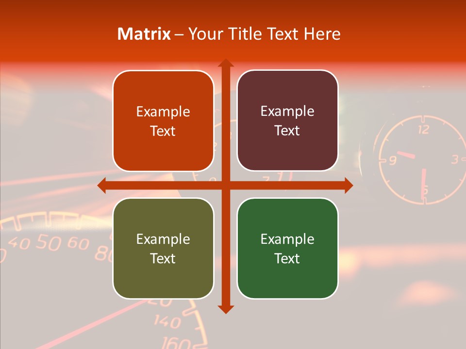 Garage Drive Road PowerPoint Template
