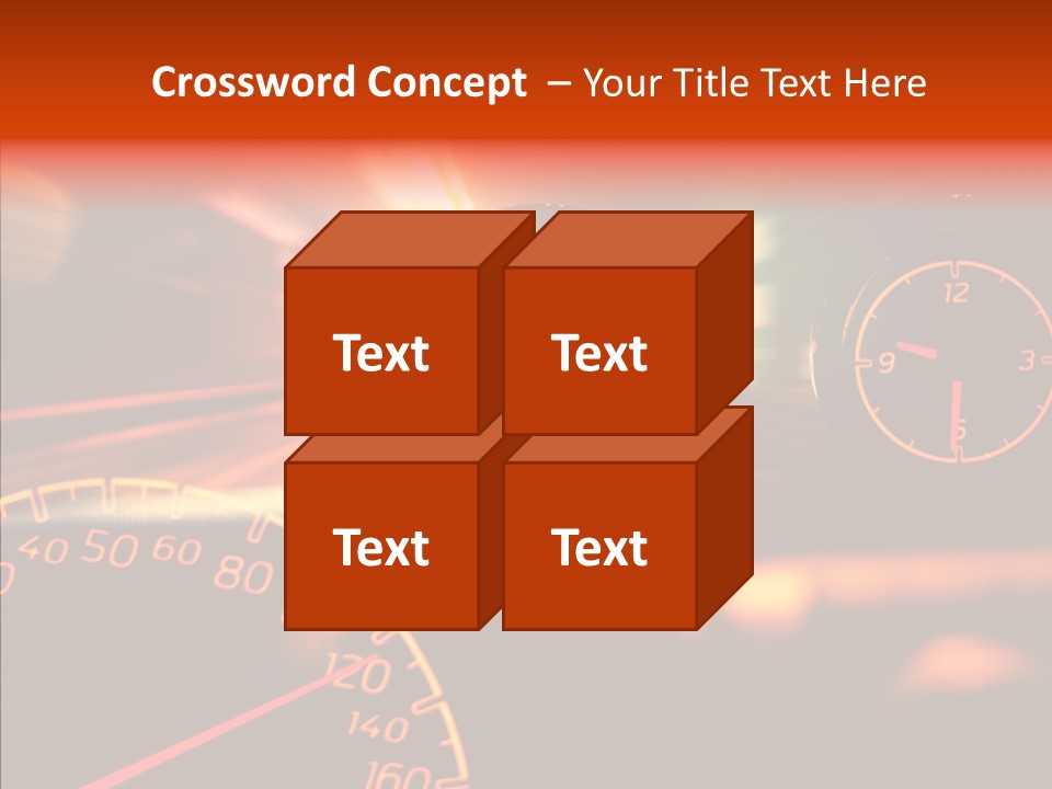 Garage Drive Road PowerPoint Template
