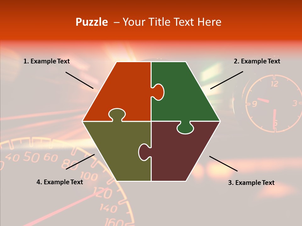 Garage Drive Road PowerPoint Template