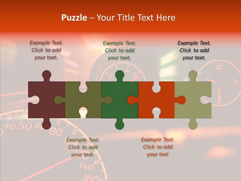 Garage Drive Road PowerPoint Template