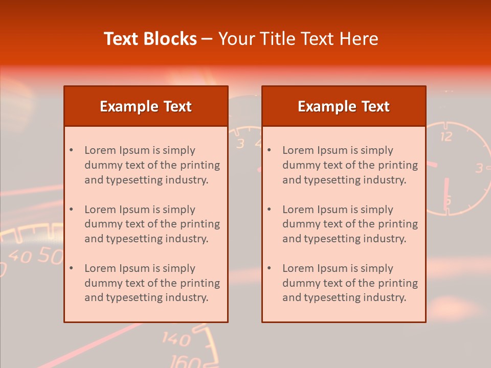 Garage Drive Road PowerPoint Template