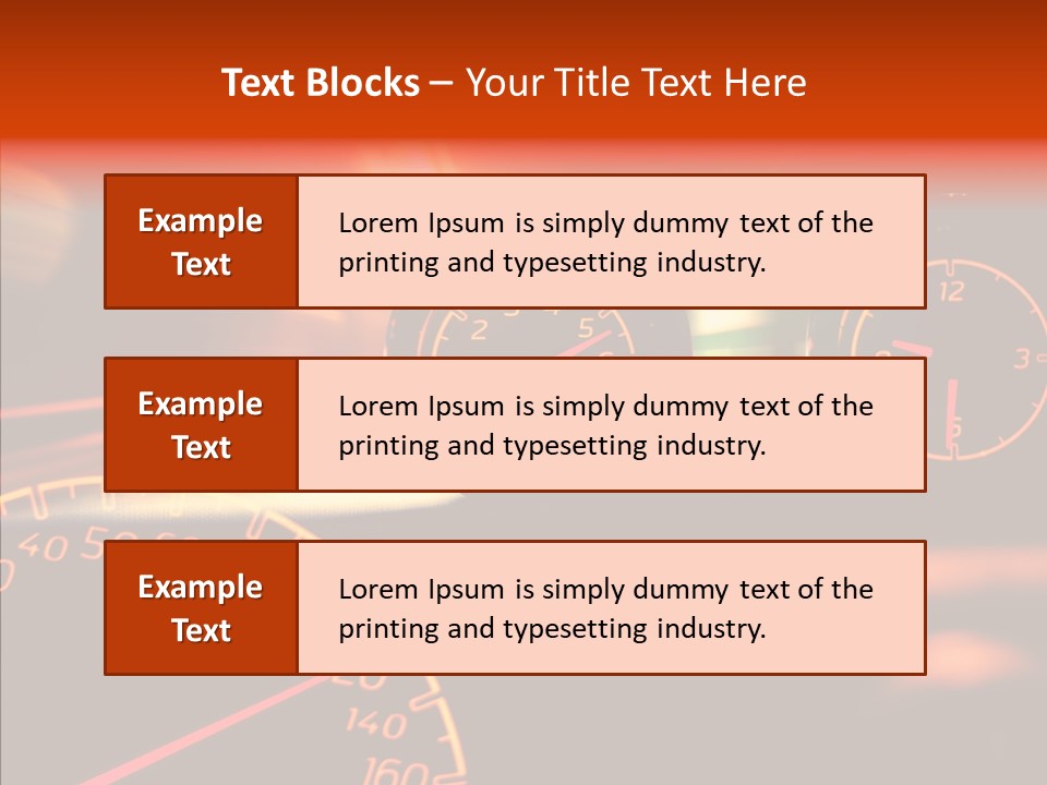 Garage Drive Road PowerPoint Template