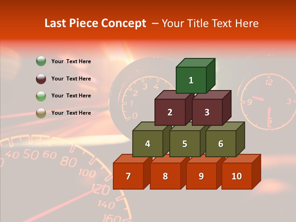 Garage Drive Road PowerPoint Template