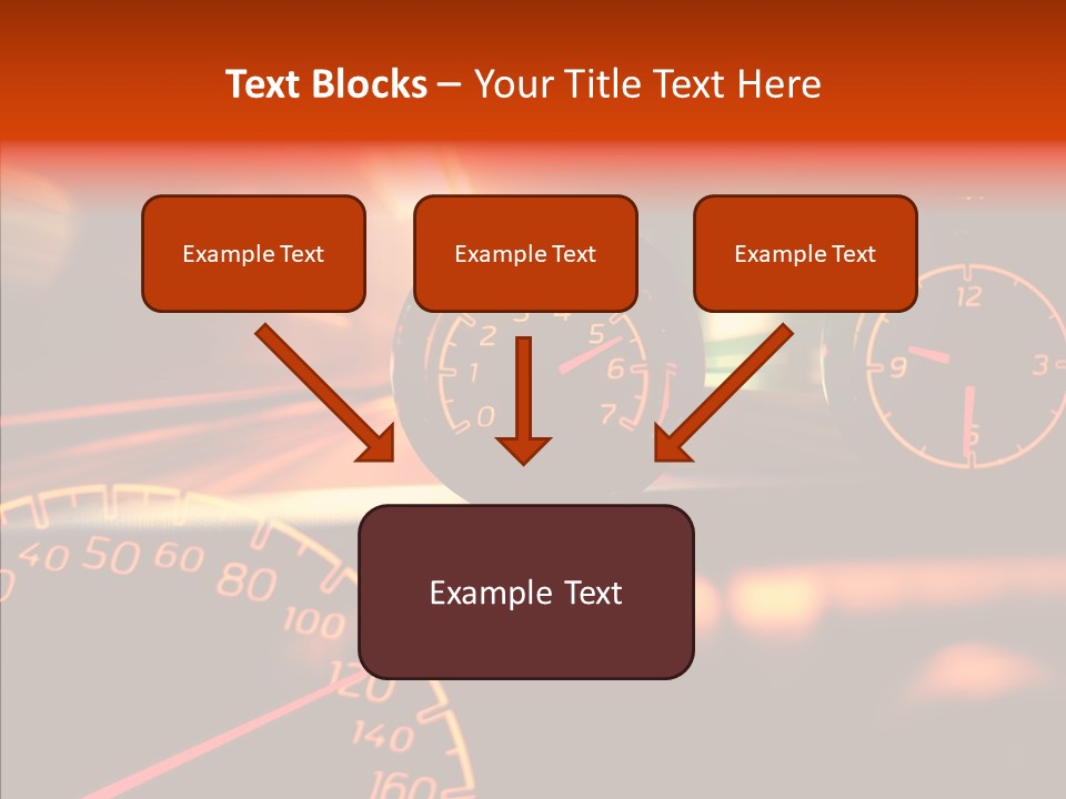 Garage Drive Road PowerPoint Template